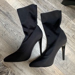 Call It Spring Black Heeled Booties